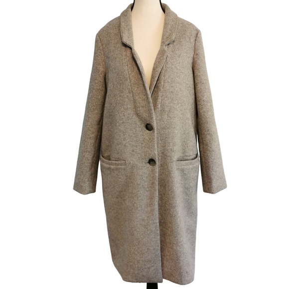 Old Navy Jackets & Blazers - Old Navy Light Heather Grey Coat